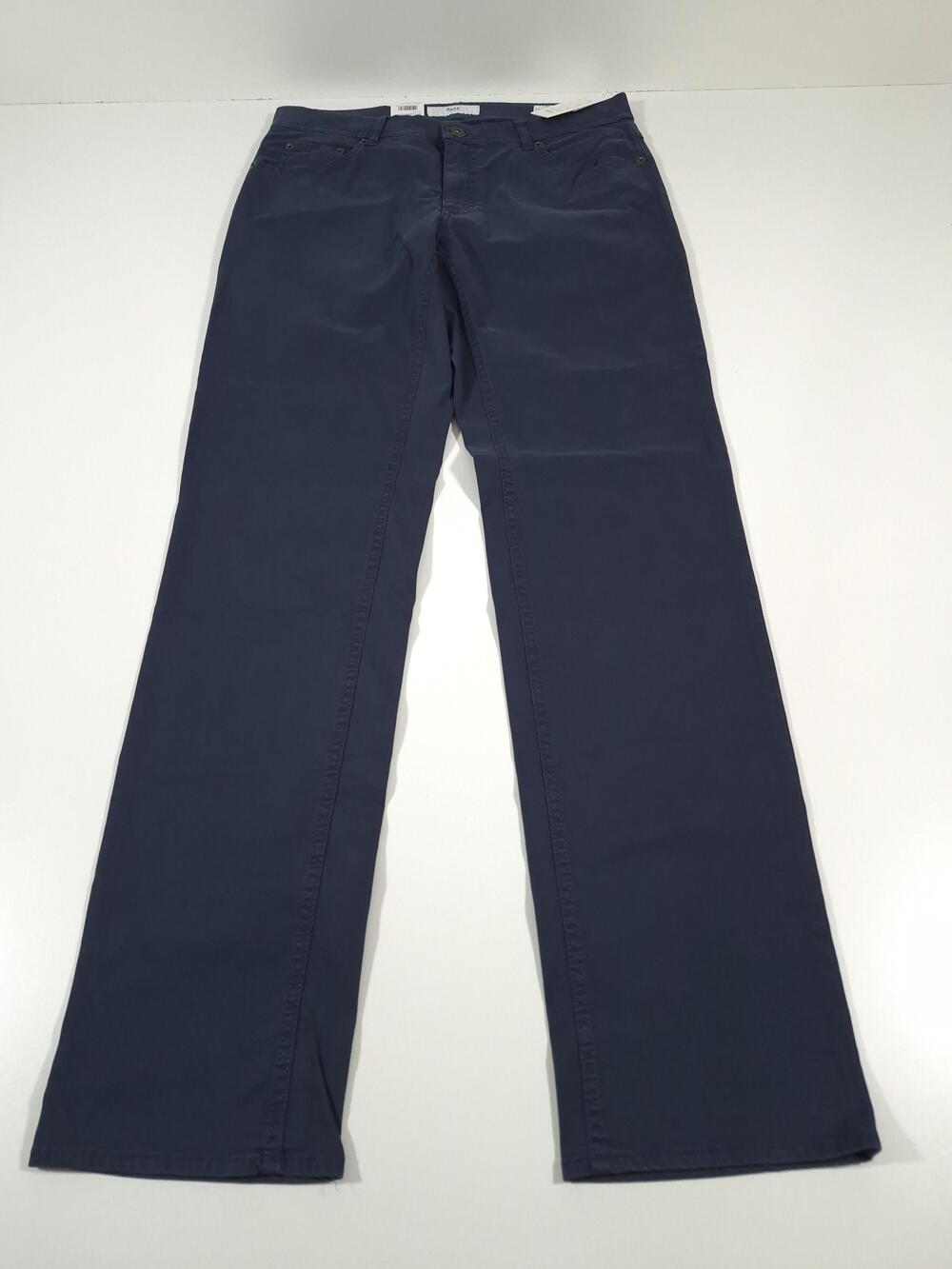 BRAX Marathon 4 Seasons Chino Pants Mens 34x34 Blue Cooper FA Stretch Regular